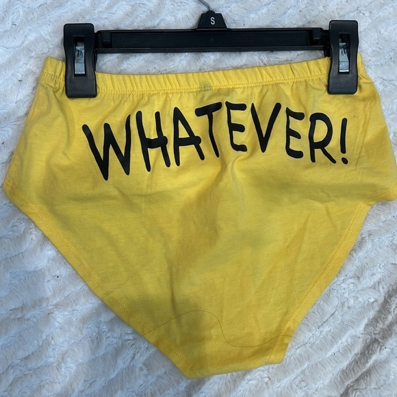 Dolls Kill Yellow clueless whatever Women's Yellow bloomer cover bottom small - Picture 3 of 4